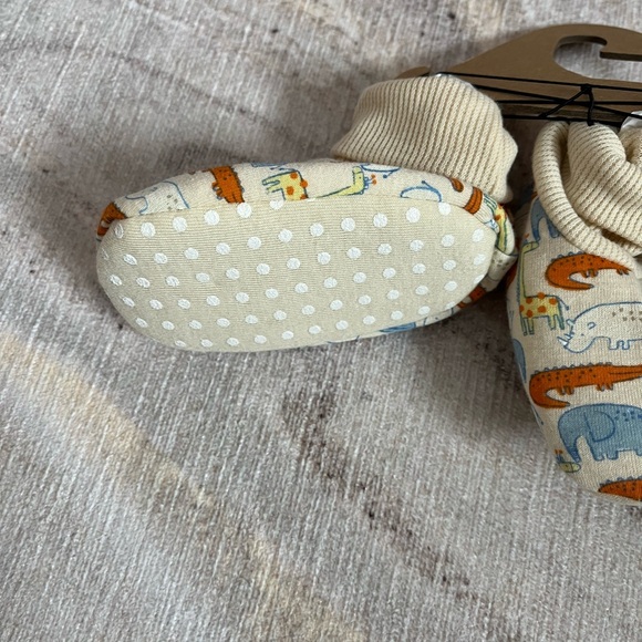 Baby booties, organic cotton baby booties, baby shoes, 3-6 months, new with tags - Picture 5 of 5